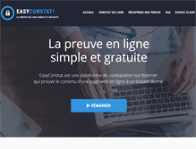Tablet Screenshot of easyconstat.com